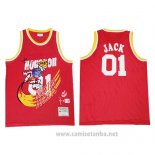 Camiseta Houston Rockets x Cactus Jack #01 Rojo