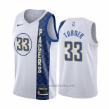 Camiseta Indiana Pacers Myles Turner #33 Ciudad Blanco