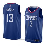 Camiseta Los Angeles Clippers Marcin Gortat #13 Icon 2018 Azul