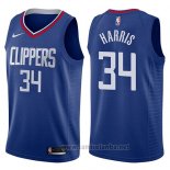 Camiseta Los Angeles Clippers Tobias Harris #34 Icon 2017-18 Azul