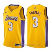 Camiseta Los Angeles Lakers Isaiah Thomas #3 Icon 2017-18 Oro