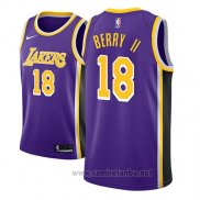 Camiseta Los Angeles Lakers Joel Berry II #18 Statement 2018-19 Violeta