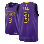 Camiseta Los Angeles Lakers Josh Hart #3 Ciudad 2018 Violeta