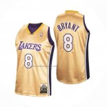 Camiseta Los Angeles Lakers Kobe Bryant #8 Primera Mitchell & Ness Oro