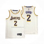 Camiseta Los Angeles Lakers Kyrie Irving #2 Association Blanco