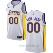 Camiseta Los Angeles Lakers Personalizada 17-18 Blanco