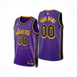 Camiseta Los Angeles Lakers Personalizada Statement 2024-25 Violeta