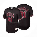 Camiseta Manga Corta Chicago Bulls Dennis Rodman NO 91 Negro