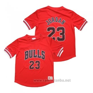 Camiseta Manga Corta Chicago Bulls Michael Jordan #23 Rojo