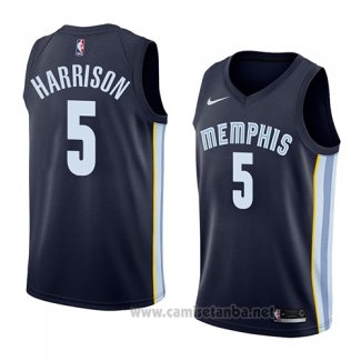 Camiseta Memphis Grizzlies Andrew Harrison #5 Icon 2018 Azul