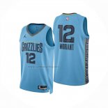 Camiseta Memphis Grizzlies Ja Morant NO 12 Statement 2024-25 Azul