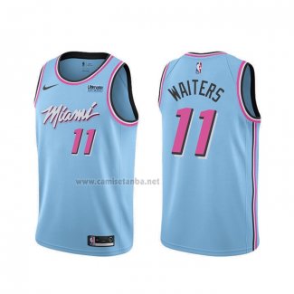 Camiseta Miami Heat Dion Waiters #11 Ciudad 2019-20 Azul