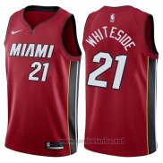 Camiseta Miami Heat Hassan Whiteside #21 Statement 2018 Rojo