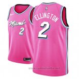 Camiseta Miami Heat Wayne Ellington #2 Earned 2018-19 Rosa