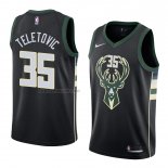 Camiseta Milwaukee Bucks Mirza Teletovic #35 Statement 2018 Negro