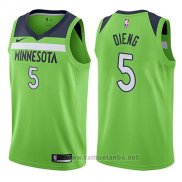 Camiseta Minnesota Timberwolves Gorgui Dieng #5 Statement 2017-18 Verde