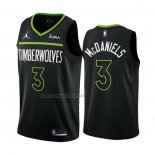 Camiseta Minnesota Timberwolves Jaden McDaniels #3 Statement 2022-23 Negro