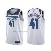 Camiseta Minnesota Timberwolves Juancho Hernangomez #41 Association 2019-20 Blanco