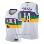 Camiseta New Orleans Pelicans Brandon Ingram #14 Ciudad Blanco