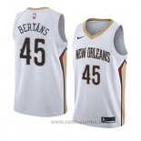Camiseta New Orleans Pelicans Dairis Bertans #45 Association 2018 Blanco
