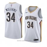 Camiseta New Orleans Pelicans Kenrich Williams #34 Association 2018 Blanco