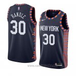 Camiseta New York Knicks Julius Randle #30 Ciudad 2019 Azul