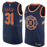 Camiseta New York Knicks Ron Baker #31 Ciudad 2018 Azul