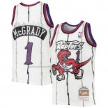 Camiseta Nino Toronto Raptors Tracy Mcgrady #1 Mitchell & Ness 1998-99 Blanco