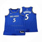 Camiseta Orlando Magic Paolo Banchero NO 5 Icon 2025-26 Azul  Camiseta Orlando Magic Paolo Banchero NO 5 Icon 2025-26 Azul