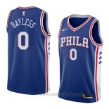 Camiseta Philadelphia 76ers Jerryd Bayless #0 Icon 2018 Azul