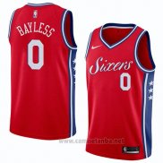 Camiseta Philadelphia 76ers Jerryd Bayless #0 Statement 2018 Rojo