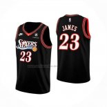 Camiseta Philadelphia 76ers Lebron James NO 23 Classia 2025-26 Negro