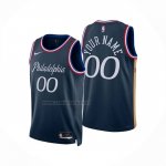 Camiseta Philadelphia 76ers Personalizada Ciudad 2025-26 Azul
