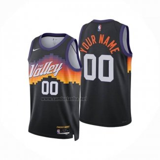 Camiseta Phoenix Suns Personalizada Ciudad 2025-26 Negro
