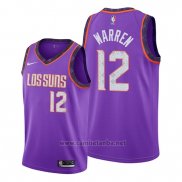 Camiseta Phoenix Suns T.j. Warren #12 Ciudad Edition Violeta