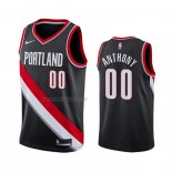 Camiseta Portland Trail Blazers Carmelo Anthony #00 Icon Negro