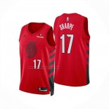 Camiseta Portland Trail Blazers Shaedon Sharpe NO 17 Statement 2025-26 Rojo