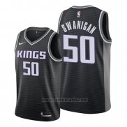 Camiseta Sacramento Kings Caleb Swanigan #50 Statement Negro