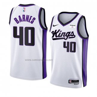 Camiseta Sacramento Kings Harrison Barnes #40 Association 2023-24 Blanco