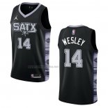 Camiseta San Antonio Spurs Blake Wesley #14 Statement 2022-23 Negro