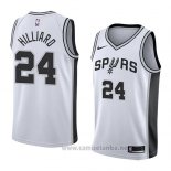 Camiseta San Antonio Spurs Darrun Hilliard #24 Association 2018 Blanco