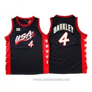 Camiseta USA 1996 Charles Barkley #4 Negro