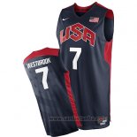 Camiseta USA 2012 Russell Westbrook #7 Negro