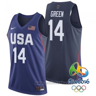 Camiseta USA 2016 Draymond Green #14 Azul