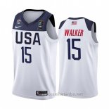 Camiseta USA Kemba Walker #15 2019 FIBA Basketball World Cup Blanco