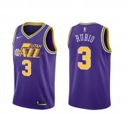 Camiseta Utah Jazz Ricky Rubio #3 Classic 2018-19 Violeta