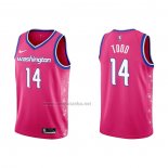 Camiseta Washington Wizards Isaiah Todd #14 Ciudad 2022-23 Rosa