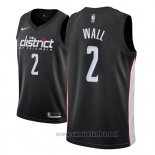 Camiseta Washington Wizards John Wall #2 Ciudad 2018-19 Negro