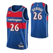 Camiseta Washington Wizards Spencer Dinwiddie #26 Ciudad 2021-22 Azul