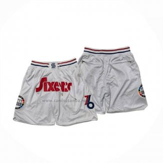 Pantalone Philadelphia 76ers Ciudad Just Don 2024-25 Blanco